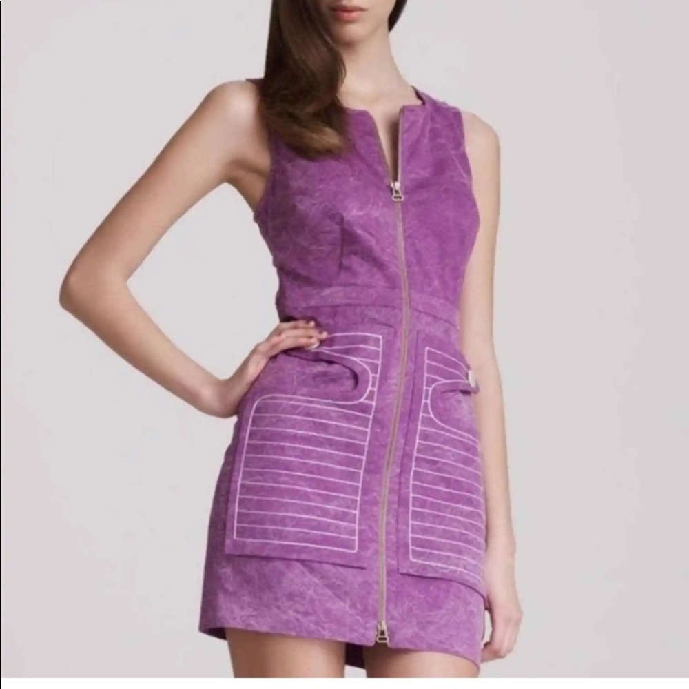$485. Kelly Wearstler Purple‎ Mineral wash  Gena mini 👗“Vintage” Dress size 08